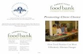 Promoting Client Choice - Hunger Center