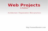 Web Projects in python - architecture & best practices