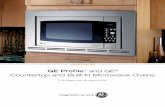 GE Profileâ„¢ and GE® Countertop and Built-In Microwave Ovens