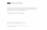 Combined Effects of Persistent Organic Pollutants and Biological
