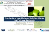 Synthesis of new biobased building blocks for Polymer ...