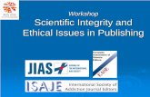 Workshop Scientific Integrity and Ethical Issues in Publishing