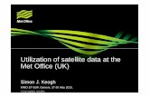 Utilization of satellite data at the Met Office (UK)