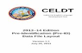 2013â€“14 Edition Data File Layout - CELDT
