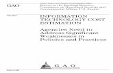 GAO-12-629, Information Technology Cost Estimation: Agencies Need