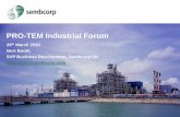 Slides presented by Nick Booth (Senior Vice President of Sembcorp UK)