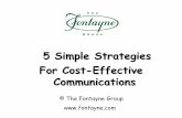 5 Simple Strategies For Cost Effective Communications