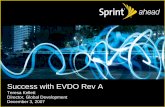 Success with EVDO Rev A