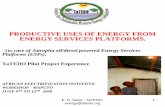 PRODUCTIVE USES OF ENERGY FROM ENERGY SERVICES PLATFORMS