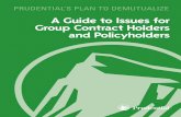 A Guide to Issues for Group Contract Holders and Policyholders