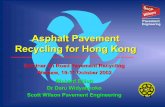 Asphalt Pavement Recycling for Hong Kong