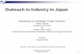 Outreach to Industry in Japan - Center for Strategic and