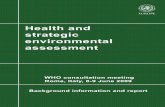 Health and strategic environmental assessment