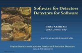 Software for Detectors Detectors for Software