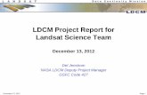 LDCM Project Report for Landsat Science Team