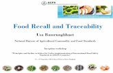 Food Recall and Traceability