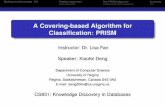 A Covering-based Algorithm for Classification: PRISM