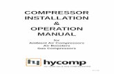 COMPRESSOR INSTALLATION OPERATION MANUAL - Hycomp Inc
