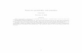 Notes for probability and statistics - John Kerl