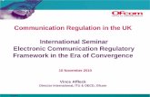 Communication Regulation in the UK International Seminar