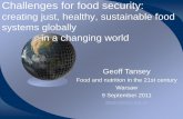 Challenges for food security