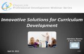 Innovative Solutions for Curriculum Development