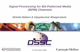 Signal Processing for Bit-Patterned Media (BPM) Channels