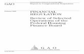 GAO-03-364 Financial Regulation: Review of Selected Operations