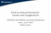 End-to-end performance: issues and suggestions