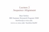 Lecture 2 Sequence Alignment - Wisc