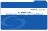SLA Webinar Series Managing Lender Selection in a Time of