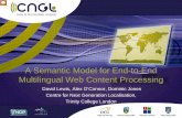 A Semantic Model for End-to-End Multilingual Web Content