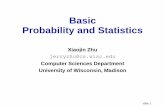 Basic Probability and Statistics - UW-Madison Computer