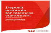 Deposit Accounts for Business Customers. - Westpac