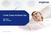 Credit Suisse Antibody Day - MorphoSys