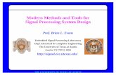 Modern Methods and Tools for Signal Processing System Design