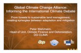 Global Climate Change Alliance: Informing the International