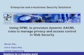 Using SPML to provision dynamic XACML rules to manage privacy