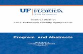 Program and Abstracts - Central Extension District - UF/IFAS