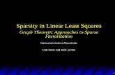 Sparsity in Linear Least Squares - University of California