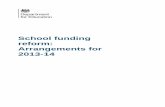 School funding reform: Arrangements for 2013-14