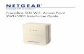 Powerline 500 WiFi Access Point XWN5001 Installation Guide