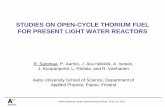 STUDIES ON OPEN-CYCLE THORIUM FUEL FOR PRESENT LIGHT WATER