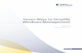 Seven Ways to Simplify Windows Management