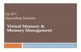 Virtual Memory & Memory Management - George Mason University