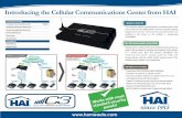 Introducing the Cellular Communications Center from HAI