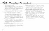 12 Teacher’s notes