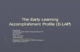 The Early Learning Accomplishment Profile (E-LAP)