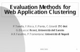 Evaluation Methods for Web Application Clustering
