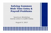 Solving Common Web Time Entry & Payroll Problems